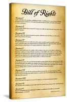 The United States of America - Bill of Rights-Trends International-Stretched Canvas