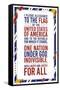 The United States Of America - Pledge Of Allegiance-Trends International-Framed Stretched Canvas