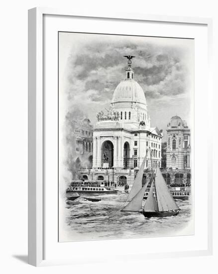 The United States Pavilion, Exposition Universelle, Paris, 1900-null-Framed Photographic Print