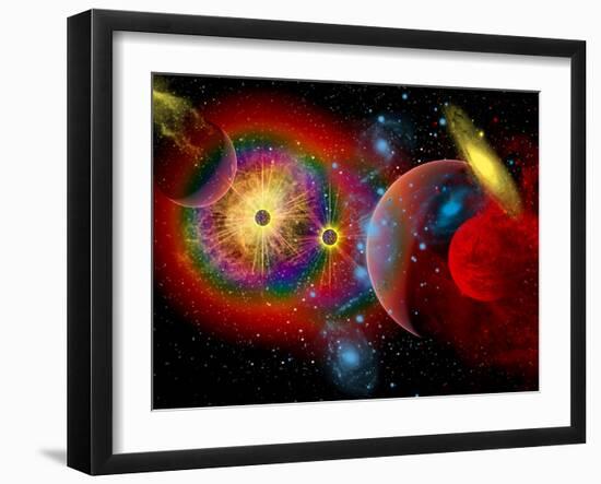 The Universe in a Perpetual State of Chaos-Stocktrek Images-Framed Premium Photographic Print