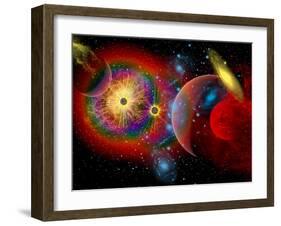 The Universe in a Perpetual State of Chaos-Stocktrek Images-Framed Photographic Print