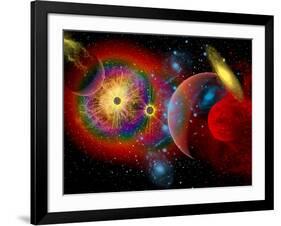 The Universe in a Perpetual State of Chaos-Stocktrek Images-Framed Photographic Print