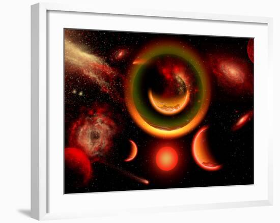 The Universe Is a Place of Intense Color and Beauty-Stocktrek Images-Framed Photographic Print