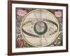 The Universe of Brahe, Harmonia Macrocosmica, 1660-Science Source-Framed Giclee Print