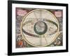 The Universe of Brahe, Harmonia Macrocosmica, 1660-Science Source-Framed Giclee Print