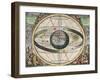 The Universe of Ptolemy, Harmonia Macrocosmica, 1660-Science Source-Framed Giclee Print