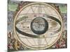 The Universe of Ptolemy, Harmonia Macrocosmica, 1660-Science Source-Mounted Giclee Print