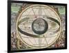 The Universe of Ptolemy, Harmonia Macrocosmica, 1660-Science Source-Framed Giclee Print