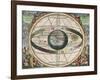 The Universe of Ptolemy, Harmonia Macrocosmica, 1660-Science Source-Framed Giclee Print