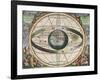 The Universe of Ptolemy, Harmonia Macrocosmica, 1660-Science Source-Framed Giclee Print