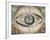 The Universe of Ptolemy, Harmonia Macrocosmica, 1660-Science Source-Framed Giclee Print