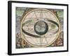 The Universe of Ptolemy, Harmonia Macrocosmica, 1660-Science Source-Framed Giclee Print