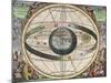 The Universe of Ptolemy, Harmonia Macrocosmica, 1660-Science Source-Mounted Giclee Print