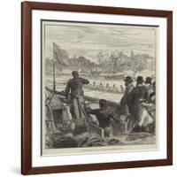 The Universities' Boat-Race, Coaching the Cambridge Crew-null-Framed Giclee Print