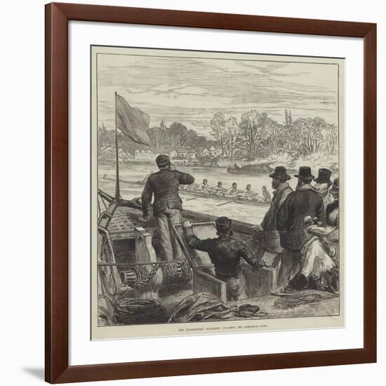 The Universities' Boat-Race, Coaching the Cambridge Crew-null-Framed Giclee Print