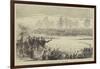 The Universities' Boat-Race, Corney Reach-null-Framed Giclee Print