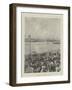 The Universities' Boat-Race, the Finish at Mortlake-null-Framed Giclee Print