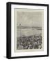 The Universities' Boat-Race, the Finish at Mortlake-null-Framed Giclee Print