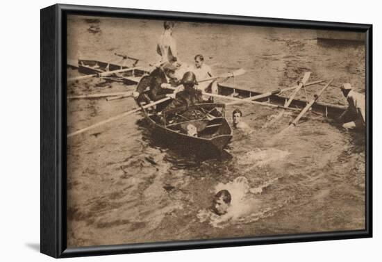 The University Boat Race, March 1912 (1935)-Unknown-Framed Photographic Print