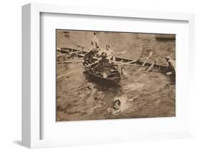 The University Boat Race, March 1912 (1935)-Unknown-Framed Photographic Print