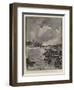 The University Boat Race, Passing Chiswick Church-Charles Edward Dixon-Framed Giclee Print