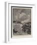 The University Boat Race, Passing Chiswick Church-Charles Edward Dixon-Framed Giclee Print