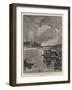 The University Boat Race, Passing Chiswick Church-Charles Edward Dixon-Framed Giclee Print