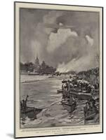 The University Boat Race, Passing Chiswick Church-Charles Edward Dixon-Mounted Giclee Print