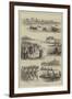 The University Boat Race, Practice at Putney-null-Framed Giclee Print