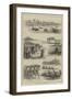 The University Boat Race, Practice at Putney-null-Framed Giclee Print