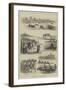 The University Boat Race, Practice at Putney-null-Framed Giclee Print