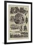 The University Boat Race, Sketches by the River-null-Framed Giclee Print