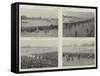 The University Boat-Race, the Crews at Practice-null-Framed Stretched Canvas