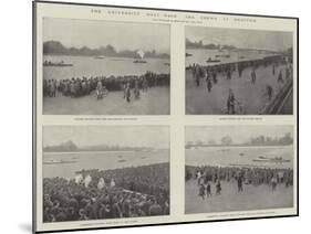 The University Boat-Race, the Crews at Practice-null-Mounted Giclee Print