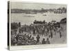 The University Boat Race, the Finish, as Seen from Ship, Mortlake-Henry Marriott Paget-Stretched Canvas