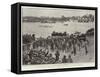 The University Boat Race, the Finish, as Seen from Ship, Mortlake-Henry Marriott Paget-Framed Stretched Canvas