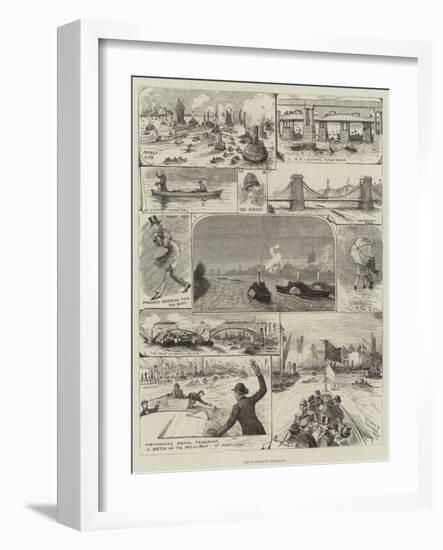 The University Boat-Race-Alfred Courbould-Framed Giclee Print