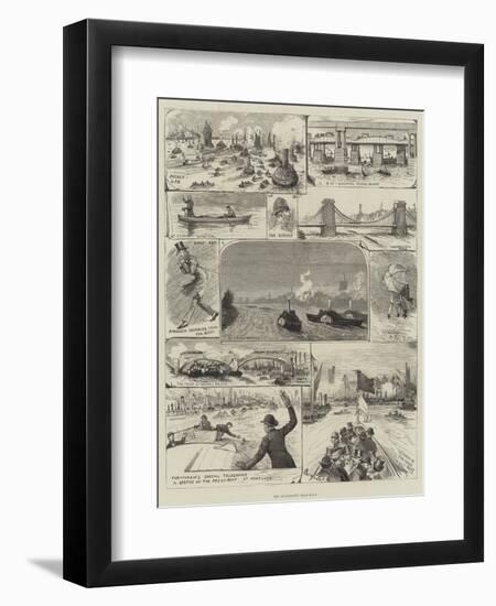 The University Boat-Race-Alfred Courbould-Framed Giclee Print