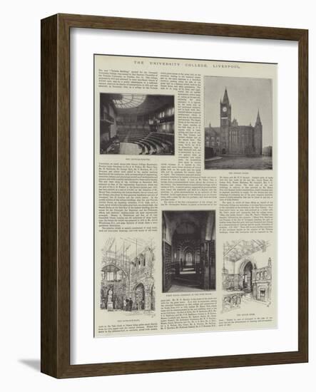 The University College, Liverpool-null-Framed Giclee Print