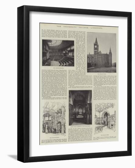 The University College, Liverpool-null-Framed Giclee Print