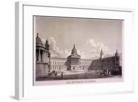 The University of London, Gower Street, St Pancras, London, C1835-Thomas Higham-Framed Giclee Print