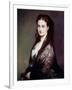 The Unknown Has the Mantilla Painting by Franz Xavier Winterhalter (1806-1873). 1869. Dim. 0.80 X 0-Franz Xaver Winterhalter-Framed Giclee Print