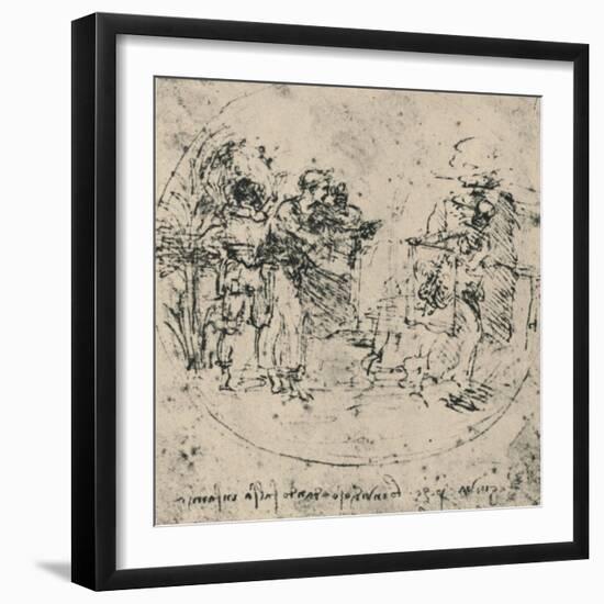 'The Unmasking of Envy', c1480 (1945)-Leonardo Da Vinci-Framed Giclee Print