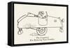 The 'Unowheel' Car-William Heath Robinson-Framed Stretched Canvas