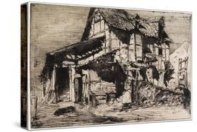 The Unsafe Tenement from Twelve Etchings from Nature, 1858-James Abbott McNeill Whistler-Stretched Canvas