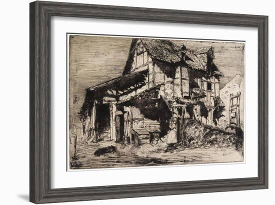 The Unsafe Tenement from Twelve Etchings from Nature, 1858-James Abbott McNeill Whistler-Framed Giclee Print