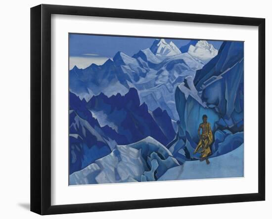 The Unspilled Chalice, 1927 (tempera on canvas)-Nicholas Roerich-Framed Giclee Print