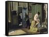 The Untimely Visit, Ca. 1868-Eduardo Zamacois y Zabala-Framed Stretched Canvas