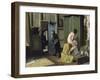 The Untimely Visit, Ca. 1868-Eduardo Zamacois y Zabala-Framed Giclee Print