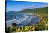 The Untouched West Coast of South Island Between Greymouth and Westport, West Coast, South Island-Michael Runkel-Stretched Canvas